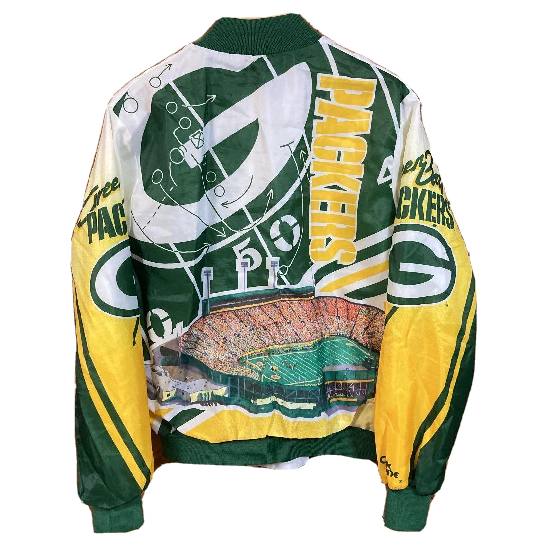 NFL Green Bay Packers Chalk Line Jacket Size Medium Made In USA