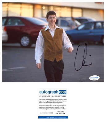 Christopher Mintz-Plasse ‘Superbad’ Signed Fogell 8x10 Photo ACOA PROOF  MCLOVIN