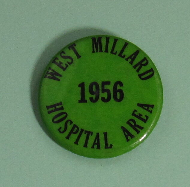 1956 West Millard Hospital Area Delta Utah Hunting Pinback Button Free Shipping!