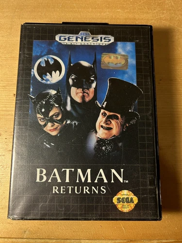 Batman Returns (Sega Genesis, 1992) With Box Tested Ships Free !!