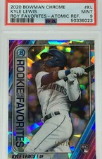 Bowman Chrome ROOKIE CARD  RC  Kyle Lewis ATOMIC REFRACTOR  #144/150