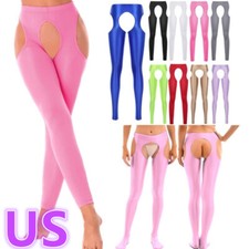 Women's Suspender Pantyhose Thigh-High Stockings Lingerie Hollow Out Tights
