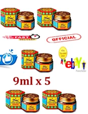 Tiger Balm Red 9ml x5 | Exp 01/2027 | Natural Pain Relief & Muscle Rub FREE SHIP