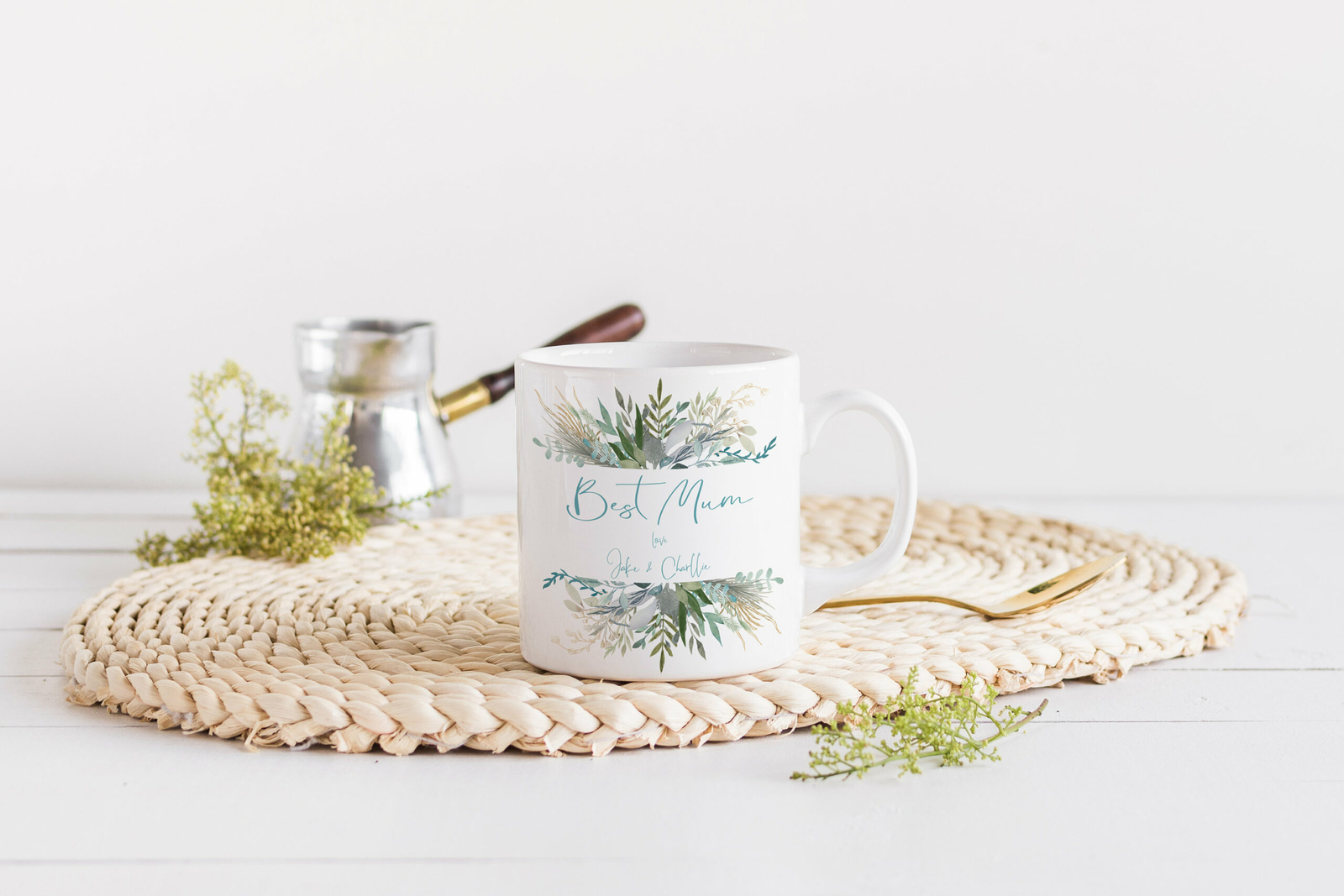 Personalised Mug Best Mum Floral Mug Personalised Mug Gift For Her Mothers Day