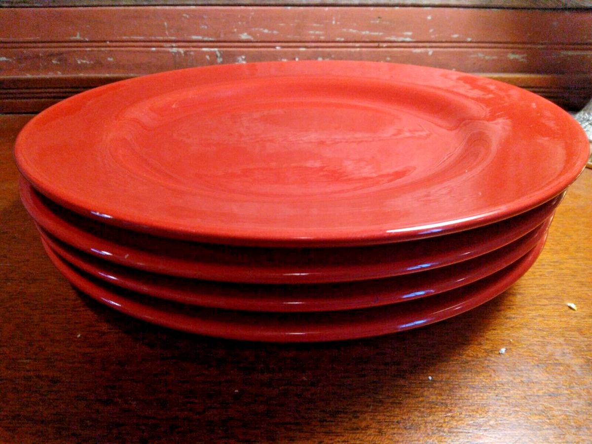 JC Penney Home Collection Set of Cherry Red 11 1/4