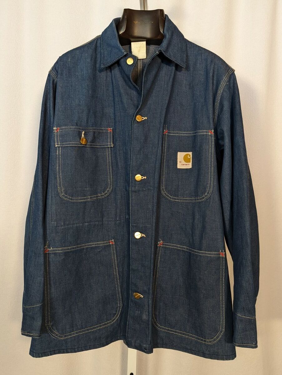 Carhartt Vintage 60s 70s Indigo Denim Chore Conductor Jean Carhartt Vintage 60s 70s Indigo Denim Chore Conductor Jean