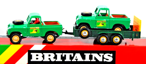 Rare Britains 1:32 Farm 9555 GREEN SALOP ANIMAL LOW-LOADER LIVESTOCK Trailer VGC - Picture 16 of 16