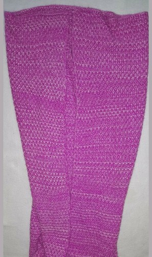 Coperta indossabile coda di sirena bambina uncinetto maglia media senza marchio taglia unica - Foto 14 di 14