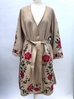 floral coat zara