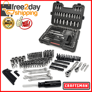 1//2 DRIVE CRAFTSMAN 165 PIECE MECHANICS TOOL SET INCH//METRIC 1//4 3//8