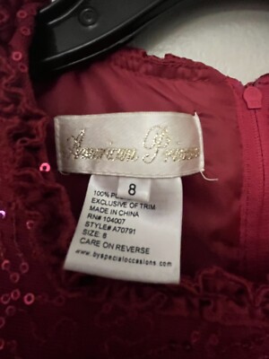 AN AMERICAN PRINCESS PINK SEQUINS PARTY DRESS GIRLS SIZE 8 Special