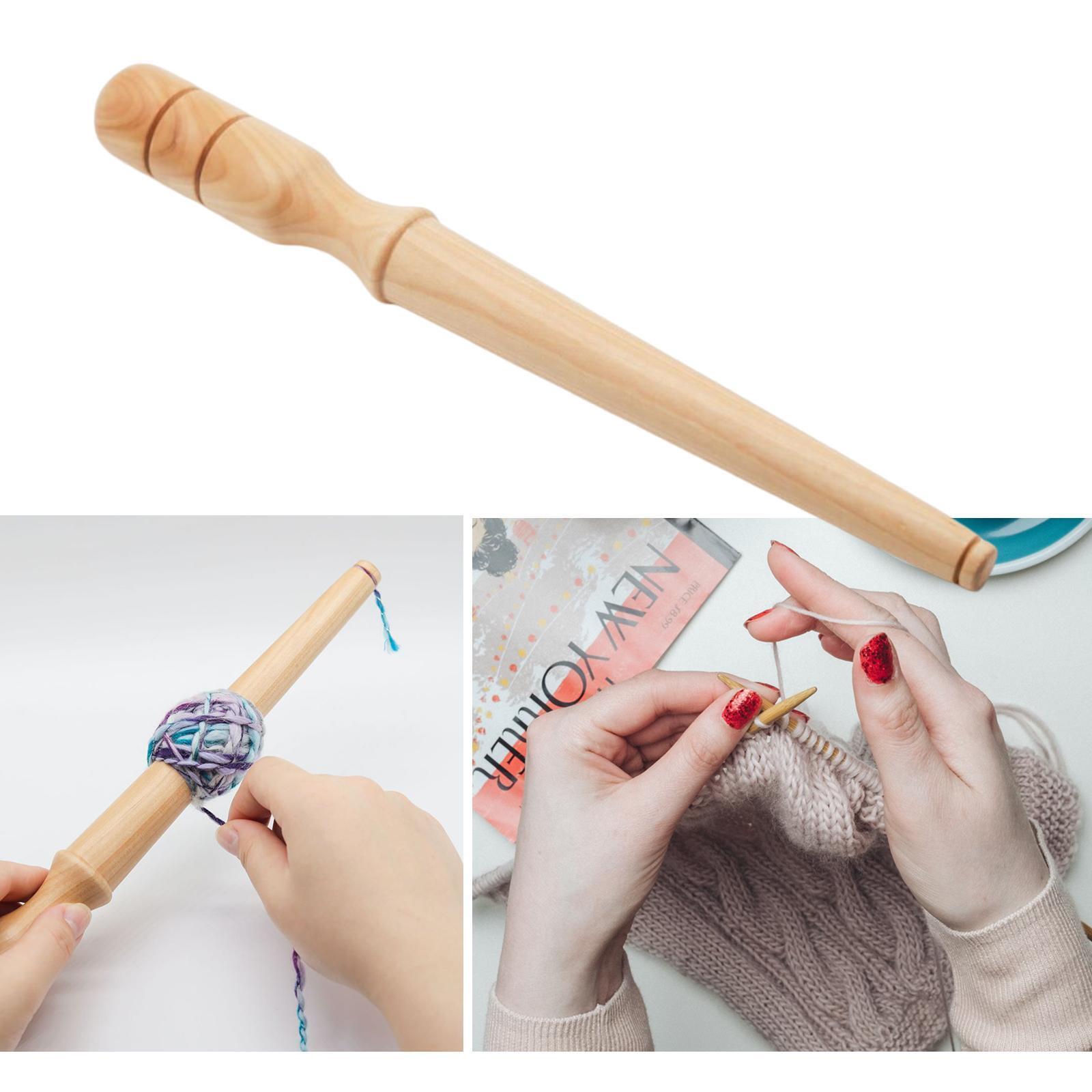 Wood Center Pull Ball Yarn Winder Knitting Tools Crochet Accessories