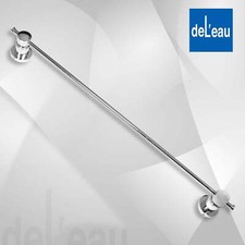 De L'eau Adagio Single Polished Chrome Bathroom Towel Rail - Various Sizes