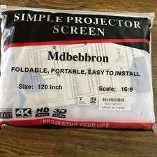 Simple Projector Screen ~ Mdbebbron ~ Scale: 16:9, Size 120 Inches