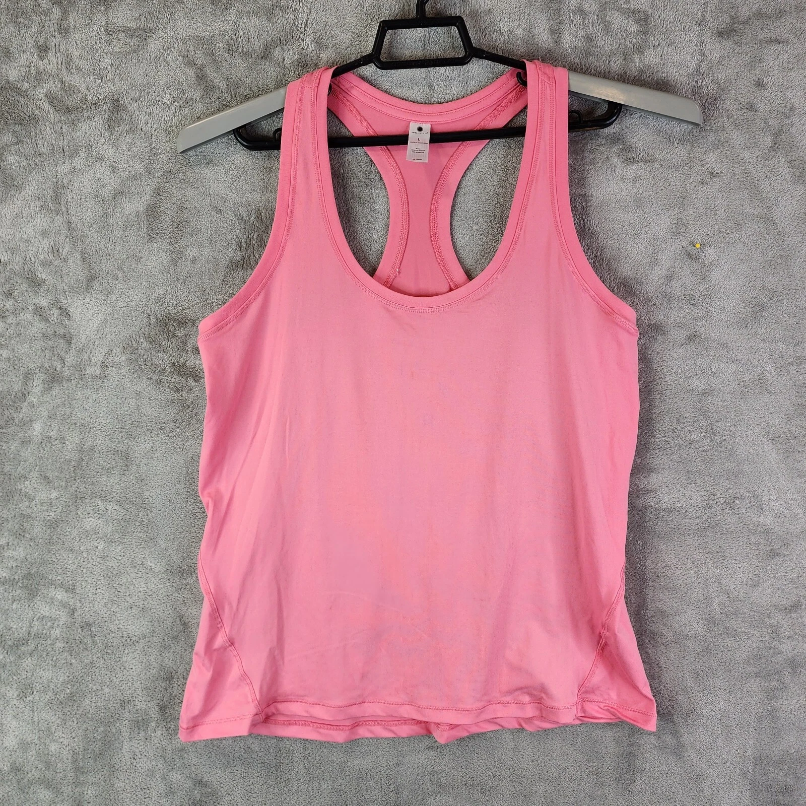 yogalicious racer open back yoga workout gym shirt tank-top