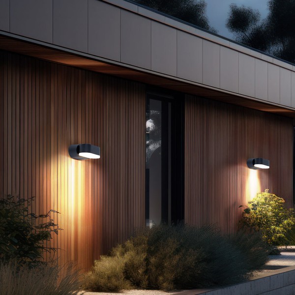 AußEnwandleuchte HaustüRlampe Terrassenleuchte Verstellbar Led Gartenlampe 2X-image