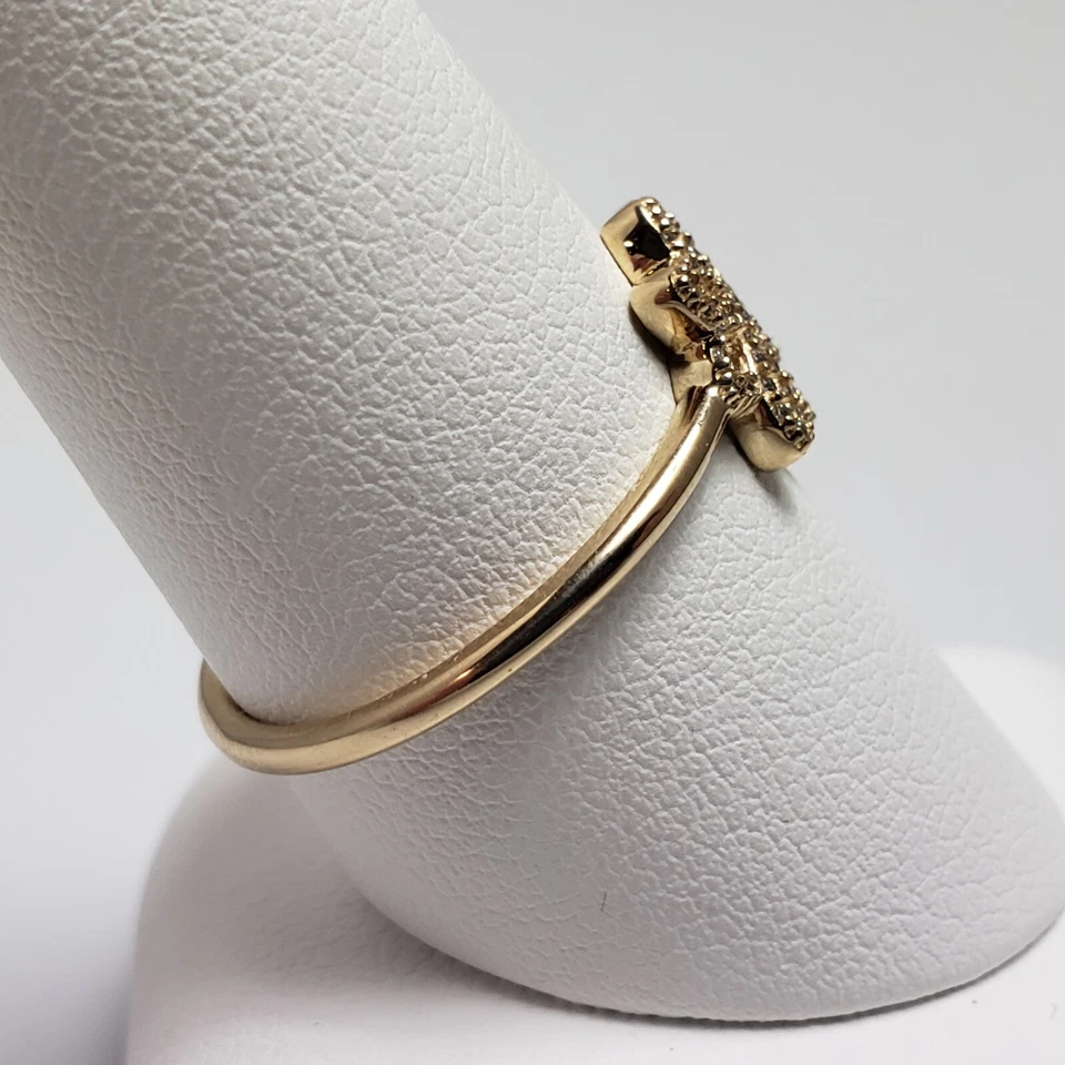 Pandora 14k Yellow Gold Lace Botanique Ring Band 150182CZ Euro 60 / US 9 - Image 4 of 4