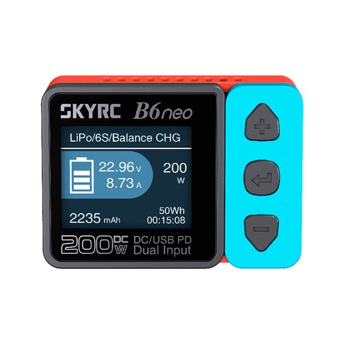 SkyRC B6neo LiPo Akku Balance Ladegerät DC200W PD80W 6S Ladegerät Entlader - Picture 8 of 22