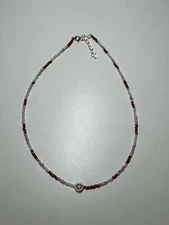 Valentine’s Day Seed Bead Necklace 