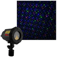 Moving Firefly LEDMALL RGB Outdoor Garden Laser Christmas Lights with RF remote 