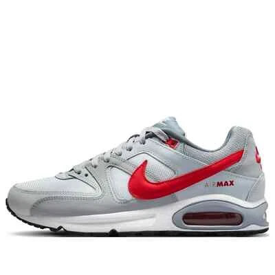 Nike Air Max Command Herren Sneaker Grau Rot Leder Mesh NEU OVP Gr. 41 - 47,5