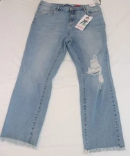 Celebrity Pink The Retro High-Rise Relaxed Straight Ankle Jeans Santerno Blue
