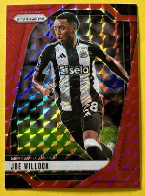 Joe Willock 2024-25 Panini Prizm Premier League RED MOSAIC #118 NEWCASTLE