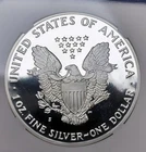 1986-S 1oz  Proof Silver American Eagle Dollar PR70 DCAM