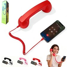 Retro Phone Handset for Type-C Devices, Vintage Style Cell Phone Receiver wit...