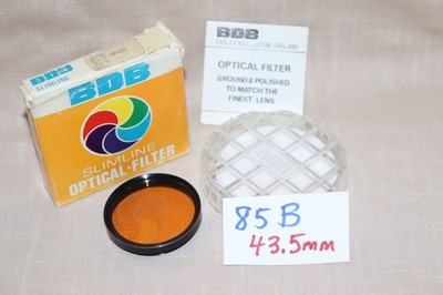 New Vtg BDB 43.5mm 85B Warm FILTER England 43.5mm Conversion Light Balance