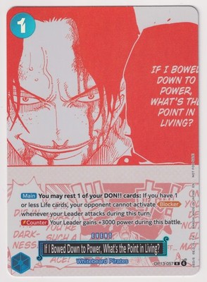 If I Bowed Down to Power OP13-057 Treasure Pack NM One Piece TCG Englisch 