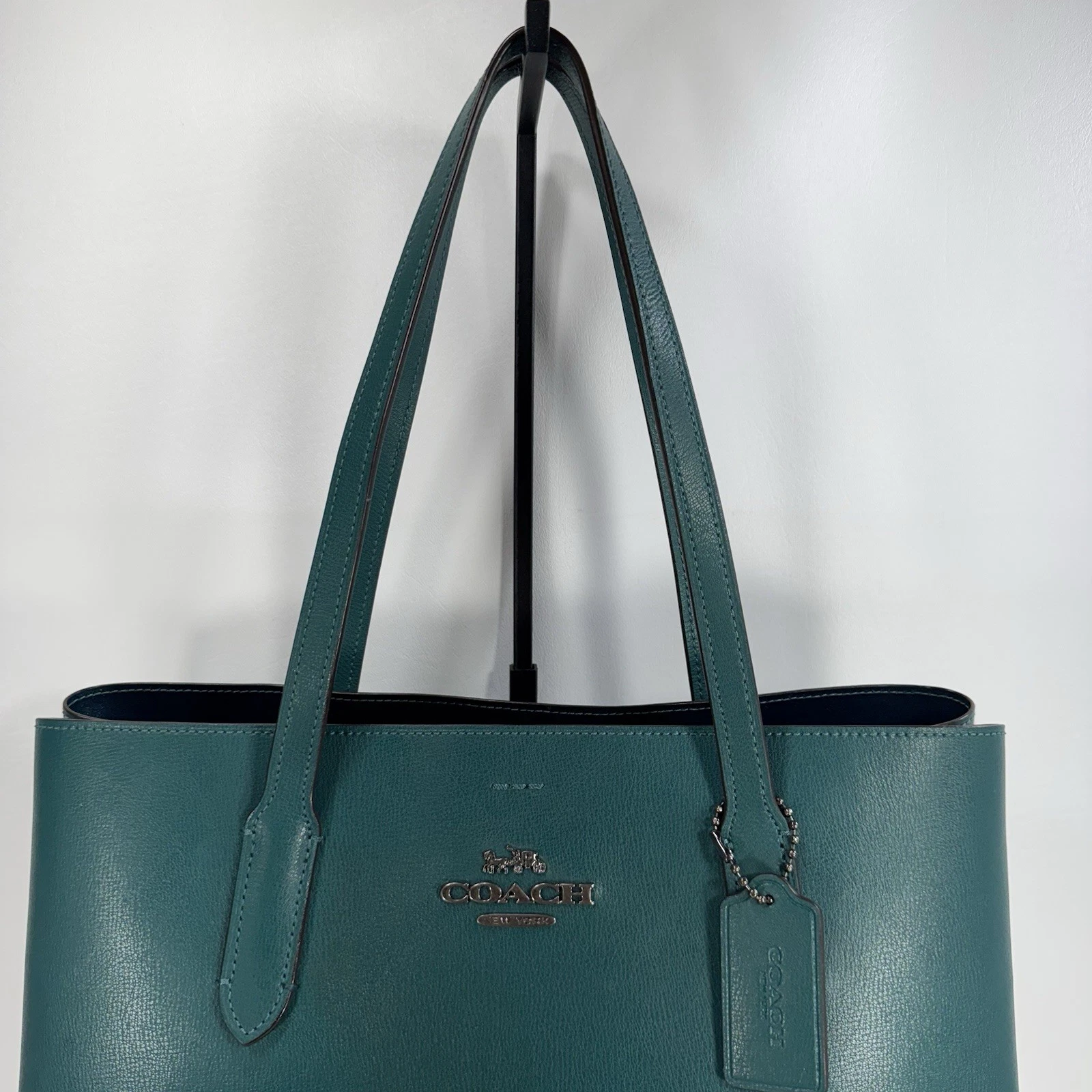 Coach Avenue Borsa da Trasporto in Teal F48734 Senza Cinghia Staccabile Lunga