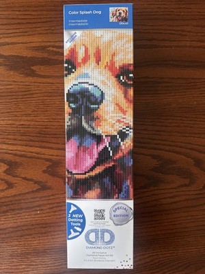 NEW Needleart World Diamond Dotz Diamond Embroidery Facet Art Kit | Splash Dog