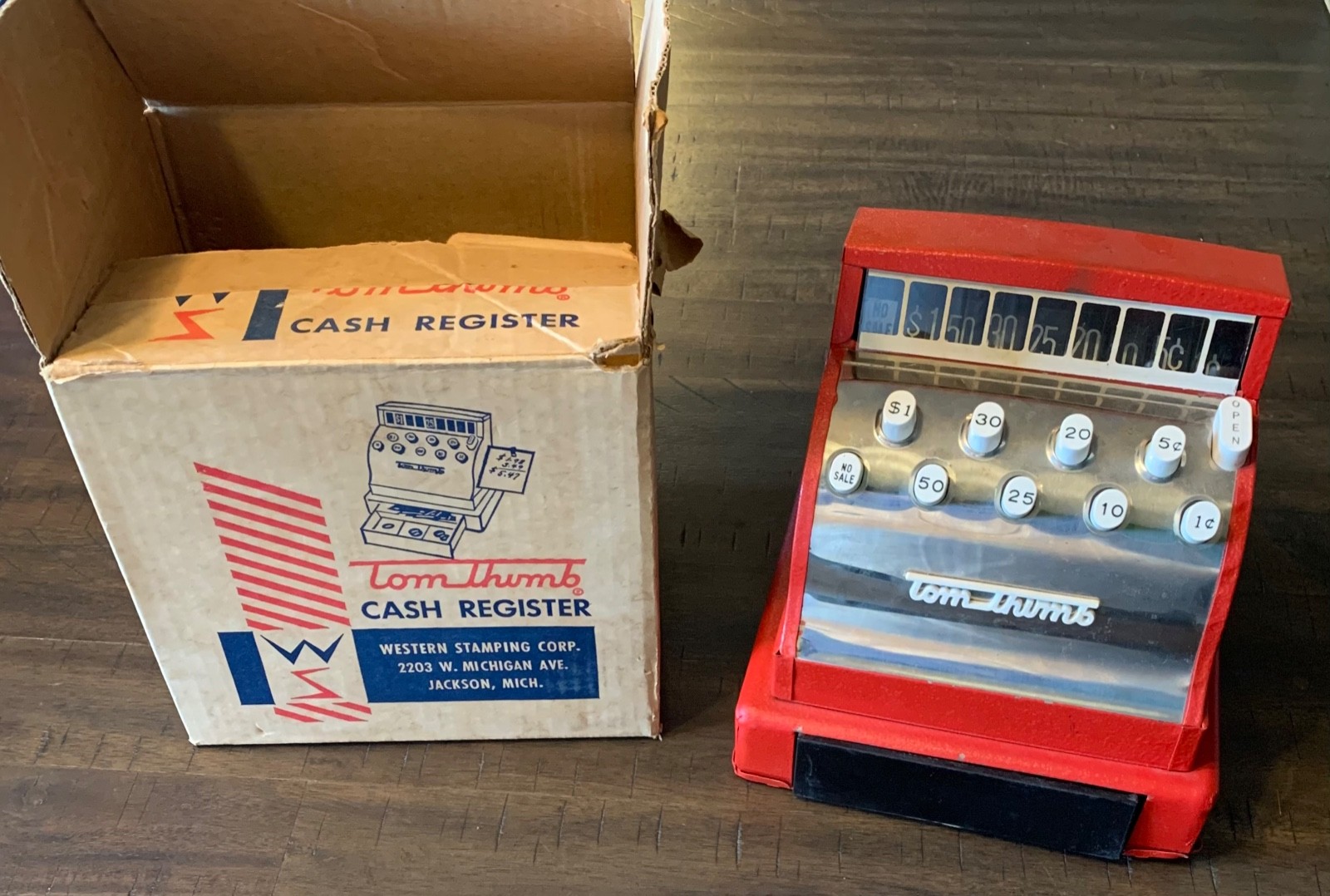 как выглядит TOM THUMB CASH REGISTER IN BOX фото