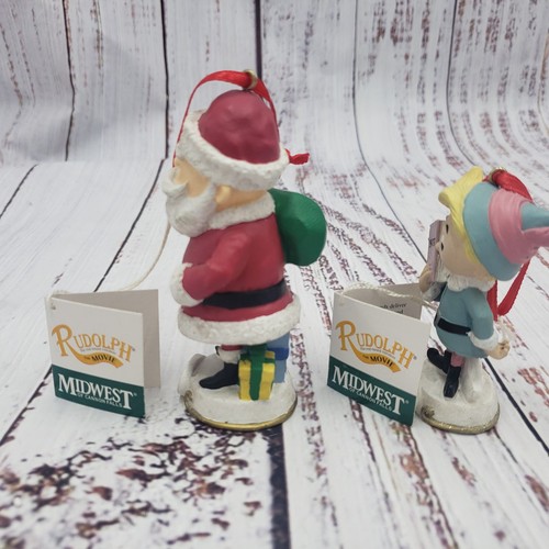 MIDWEST RUDOLPH RED NOSED REINDEER ISLAND OF MISFIT TOYS ORNAMENT SANTA & HERBIE - Picture 3 of 20