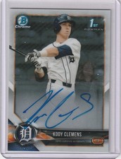 Kody Clemens 2018 Bowman Chrome Prospects 1st Bowman Rc On Card Auto