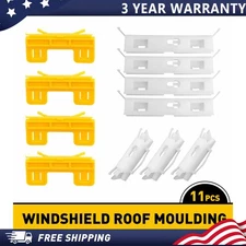 11pcs Windshield Roof Moulding Clips Repair Set For for 2007-2011 Honda Civic S
