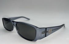 Vintage Gucci GG1482/S AE6 Sunglasses 54-14 Clear Blue Frame Silver GG Y2K