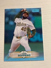 2025 Topps Stadium Club Mega Box Light Blue Parallel Luis Severino A's 49