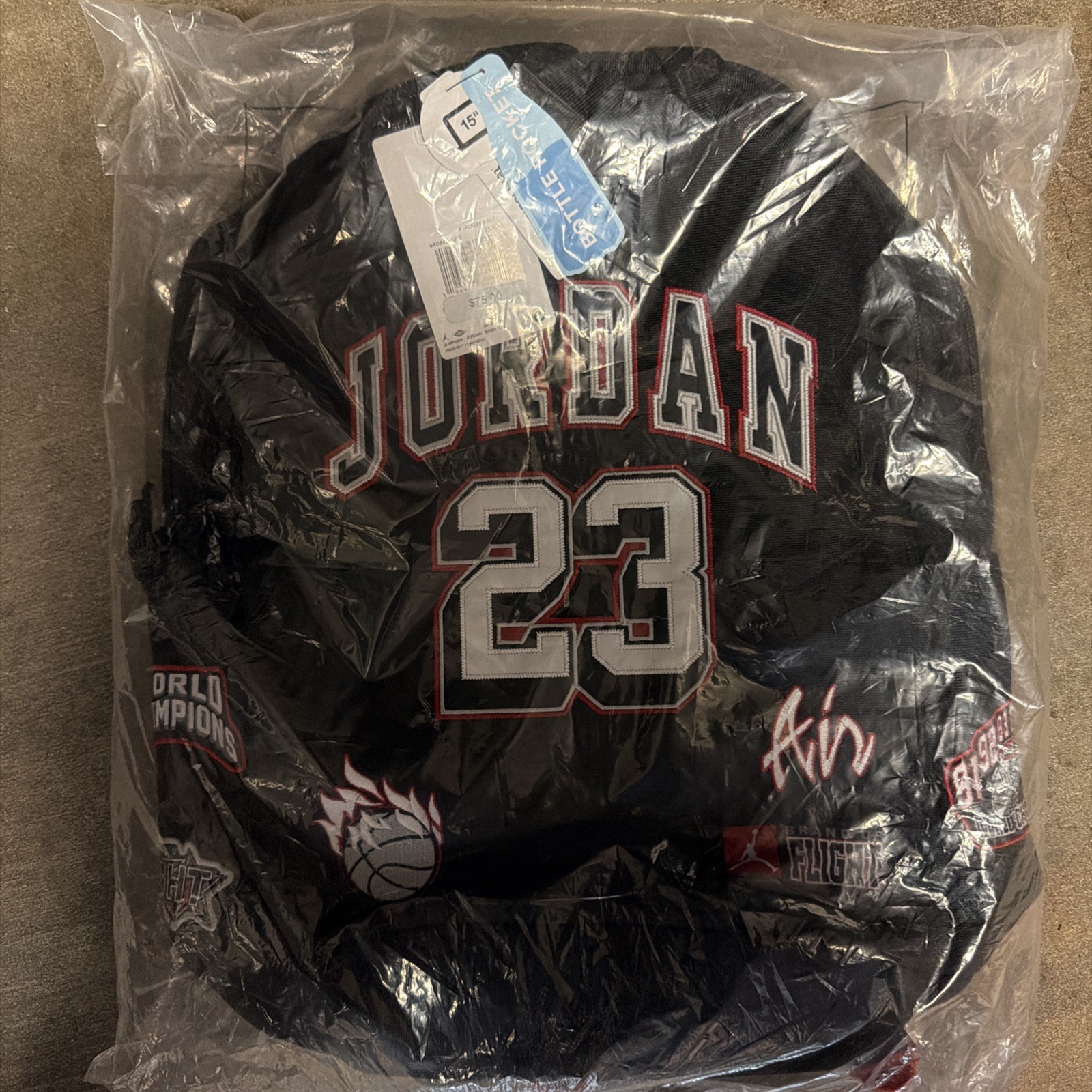 Black Red White Gym Jumpman Laptop School Bag Bookbag O/s Nw