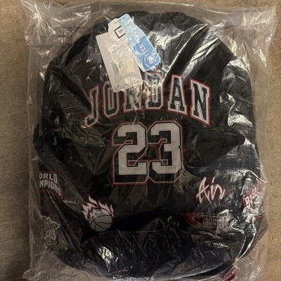Jordan 23 Backpack Black Red White Gym Jumpman Laptop School Bag Bookbag O/S NWT