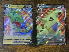 Pokémon TCG Rayquaza V SWSH147 Rapid Strike Promo & Tyranitar V 158 on eBay