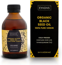 Organic Black Seed Oil 8.4 Fl Oz   100 Turkish Cold-Pressed Nigella Sativa with