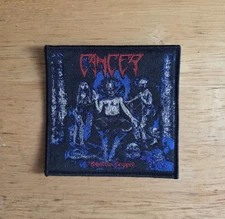 Cancer Shadow Gripped Black Border Woven Patch