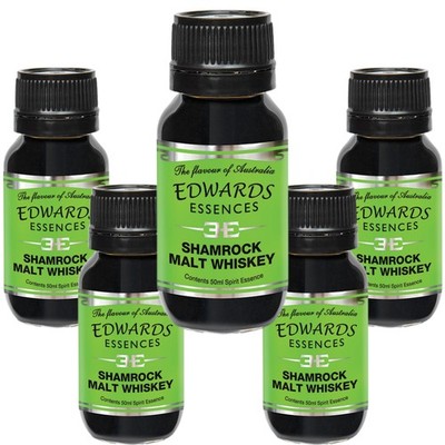 Edwards Essence Shamrock Malt Whiskey 50ml 5 Pack Brewing Distilling Spirits