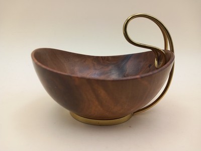 Grasoli Holzschale Vintage Mid Century Modern 50er Design original