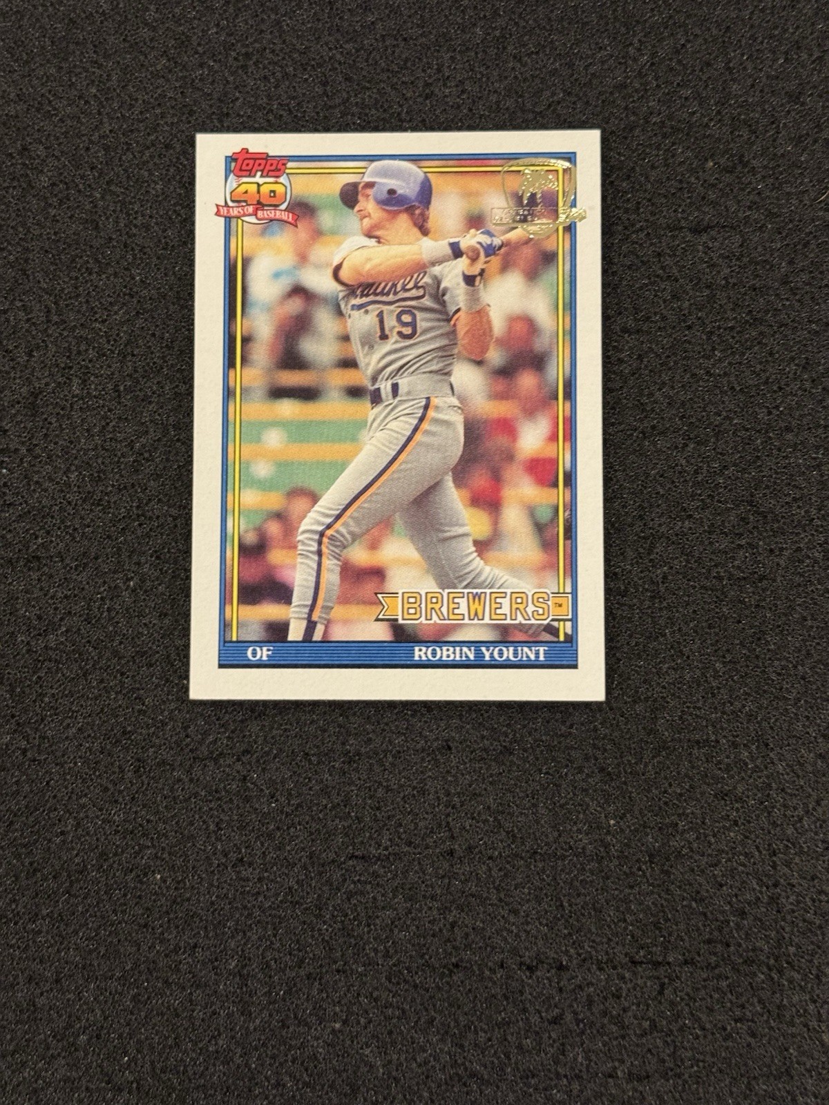 1991 Topps Desert Shield #575 Brewers Robin Yount Milwaukee Brewers HOF