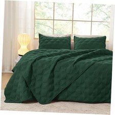 Queen Quilt Bedding Set, Emerald Green Summer Full/Queen 07 - Emerald Green