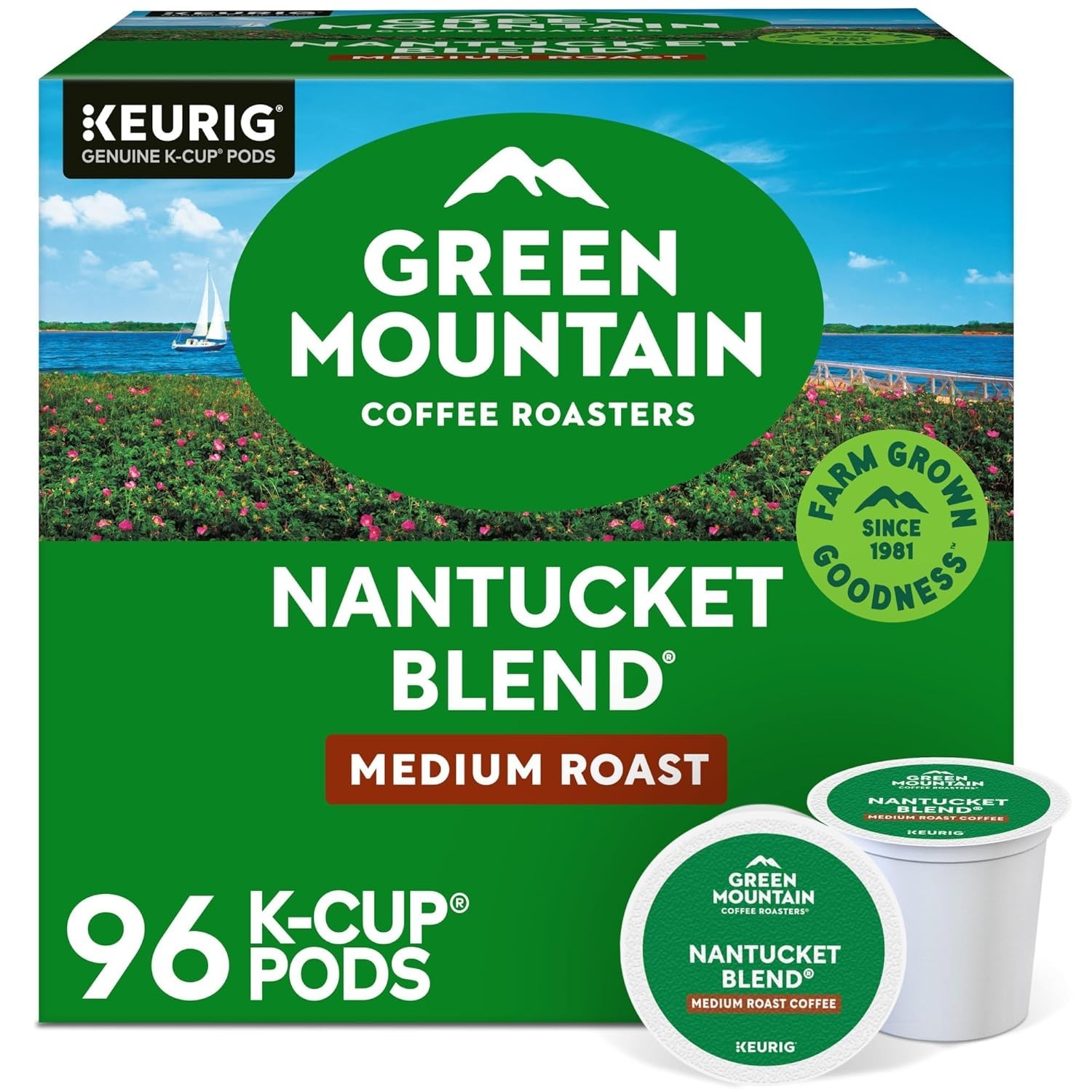 Green Mountain Coffee Roasters Nantucket Blend Keurig Single-Serve K-Cup Pods, M