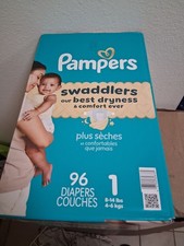 1/2 Case Pampers Swaddlers Sensitive Disposable Diapers - Size 1 - 48ct